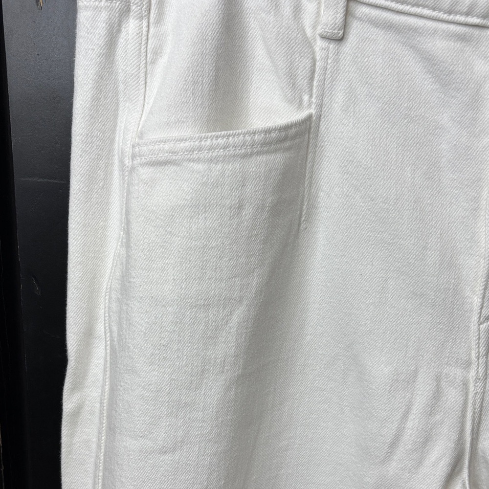 🤍 AYR The Beat High Waist Straight Jeans Women 32 White Denim 🤍 - Picture 4 of 16
